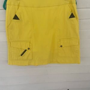 Jamie Sadock golf skort bright yellow size 8